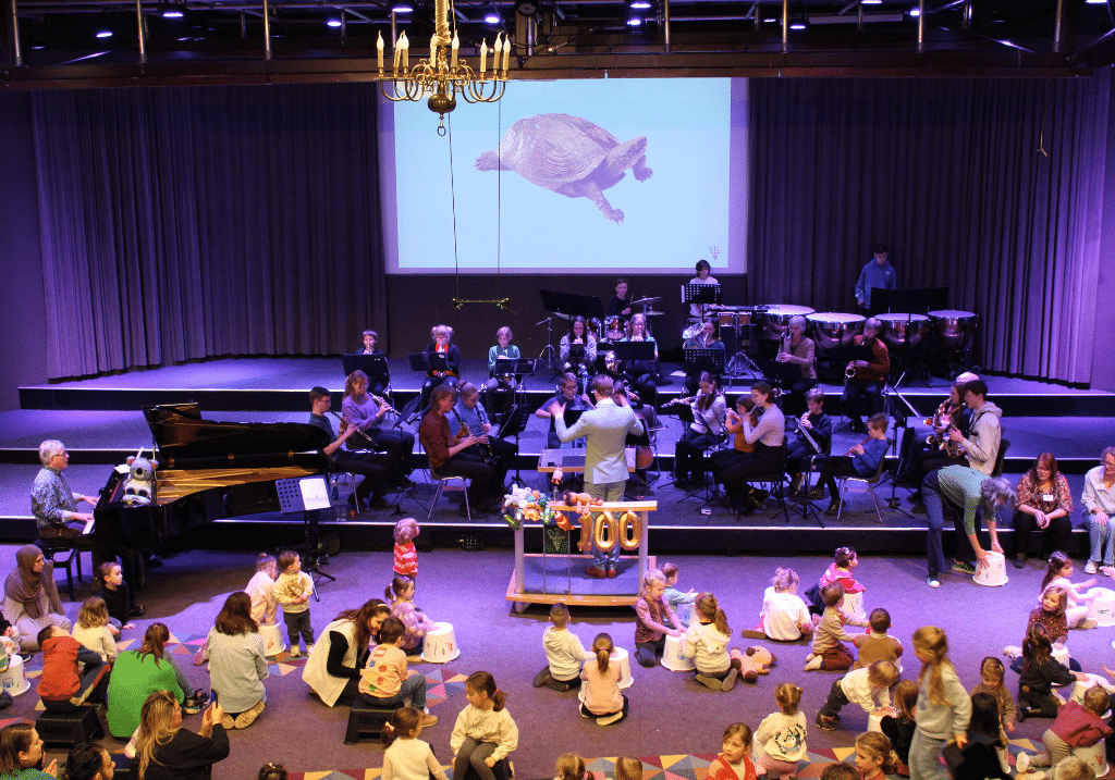 Voorstelling voor kinderen bij Fidus Muziekcentrum door Dordrecht Philharmonisch